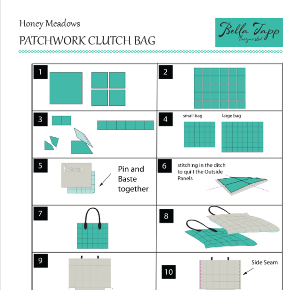 Patchwork Clutch Bag Instructions - Image 3